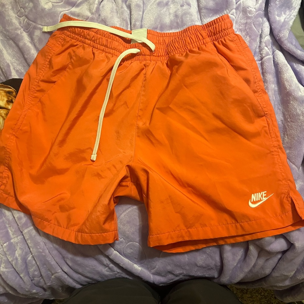 Nike Vibrant Orange Mesh Shorts